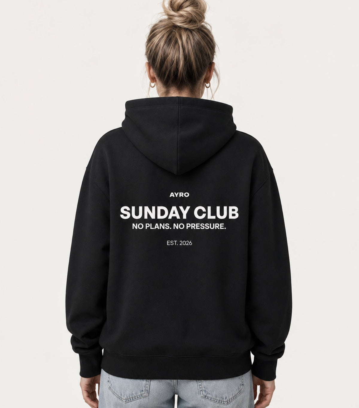 Sunday Club Hoodie Black