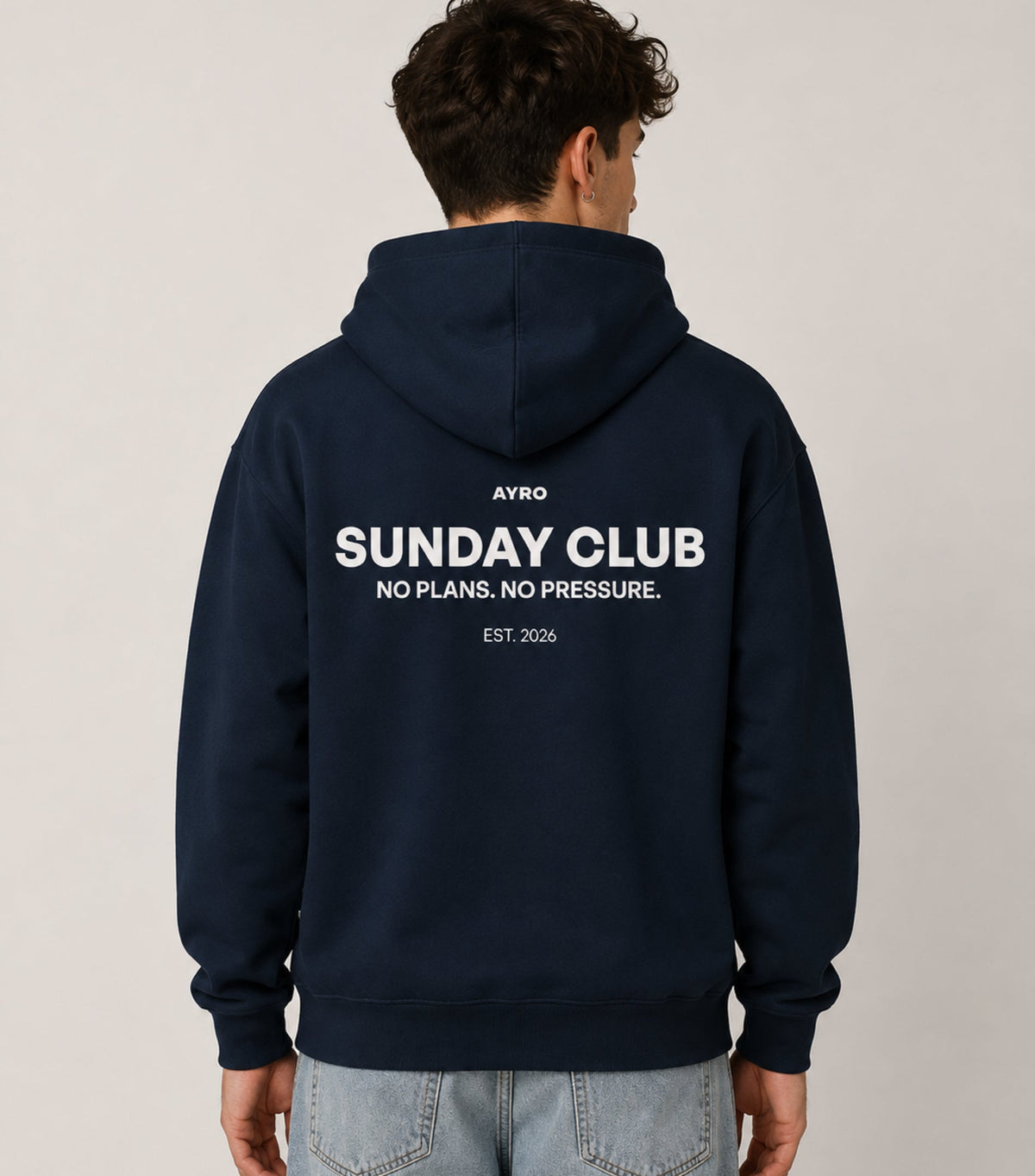 Sunday Club Hoodie Blue