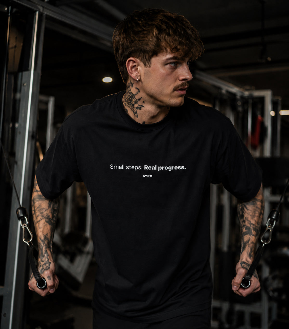 Small Steps Tee Black